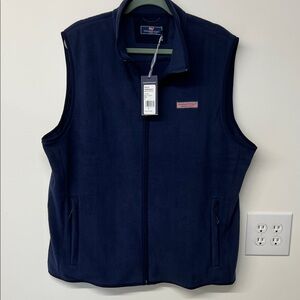 Vineyard Vines Deep Blue Fleece Vest